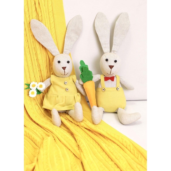 Іграшка-стопер Прованс Зайчиха Керрі декоративна 50 см (33503) - Pampik - 4