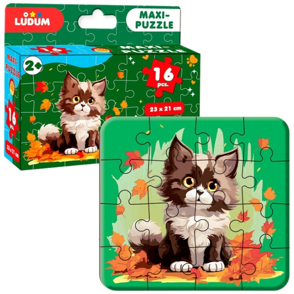 Гра настільна Ludum Пазл Котик 3 максі-пазл (ME5032-04) - Pampik - 2