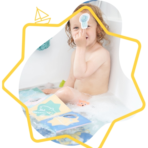 Іграшка для купання Badabulle: книжка + 20 фігурок - Pampik - 8