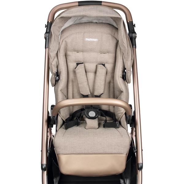 Коляска 3 в 1 Peg-Perego Veloce Mon Amour Belvedere Lounge з підставкою до люльки рожеве золото - Pampik - 5