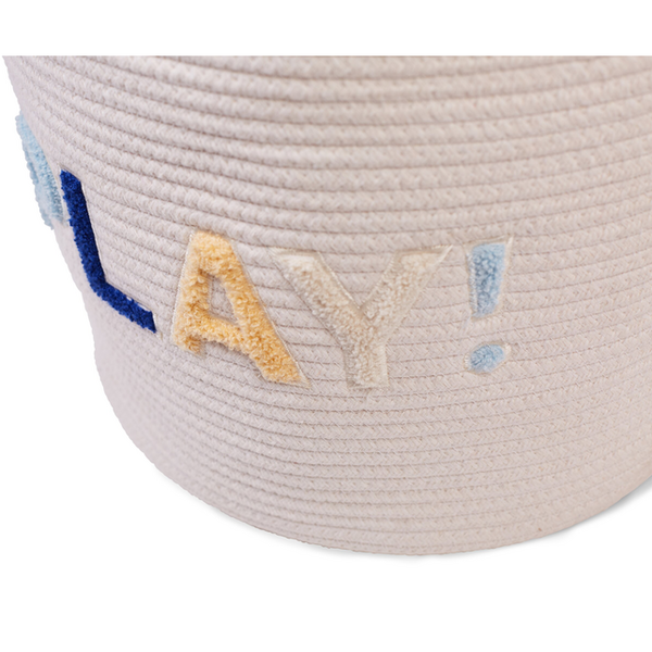 Кошик для іграшок Childhome Flower, 35x35x35 см, білий (CCBAFL35) - Pampik - 4