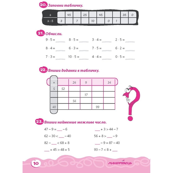 Навчальний зошит Мандрівець Домашня розминка Математика 3 клас (9789669440884) - Pampik - 4