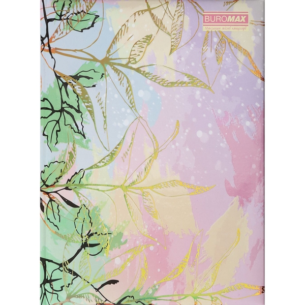 Книга записна Buromax Tracery в клітинку, А5, рожева, 80 аркушів (BM.24582106-10) - Pampik