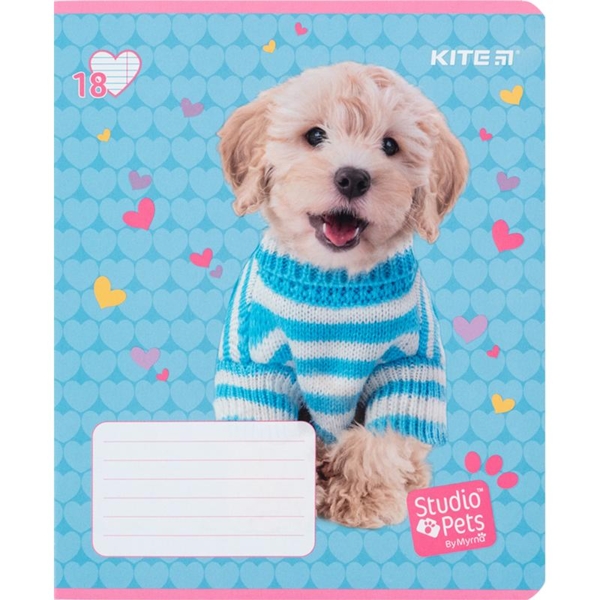 Набор тетрадей Kite Studio Pets А5 в линию, 18 листов, 20 шт. (SP24-237) - Pampik - 6