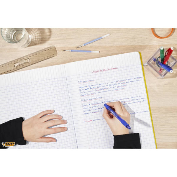 Ручка гелевая пиши-стирай BIC Gel-ocity Illusion синяя 0.3 мм (504895) - Pampik - 4