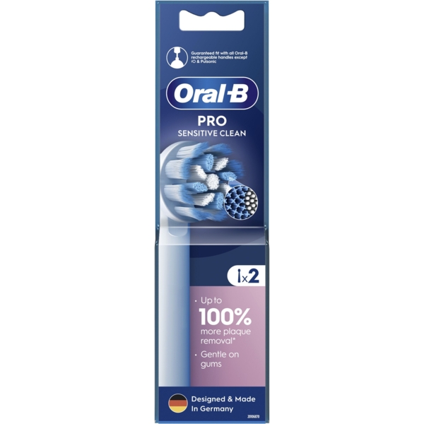 Змінні насадки до електричної зубної щітки Oral-B Pro Sensitive Clean EB60X, 2 шт. - Pampik - 3