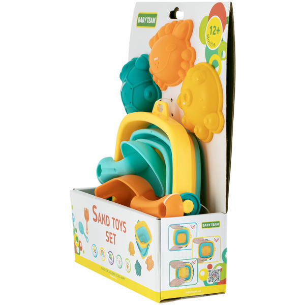 Набір для гри в піску Baby Team 6 предметів (9510) - Pampik - 7