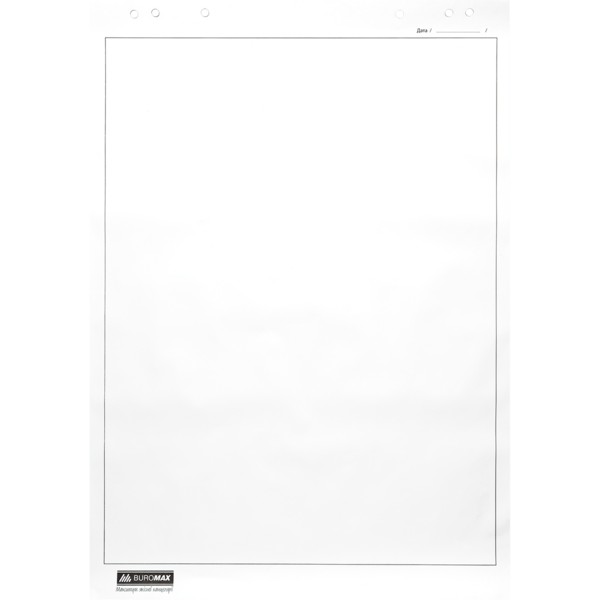 Блок бумаги для флипчартов Buromax 64х90 см 20 шт. (BM.2296) - Pampik