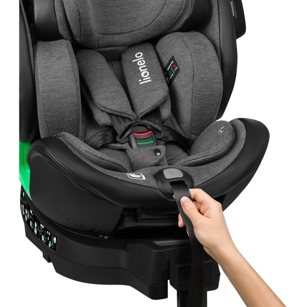 Автокресло Lionelo Harmony I-size Grey Graphite Leather - Pampik - 10