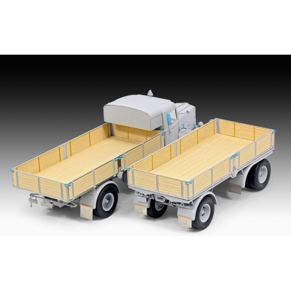 Сборная модель Revell Грузовая машина Bussing 8000 S13 с прицепом 5, масштаб 1:24, 716 деталей (RVL-07580) - Pampik - 6