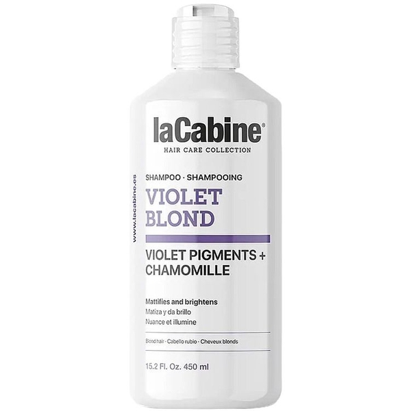 Шампунь La Cabine Violet blond с фиолетовыми пигментами для светлых волос, 450 мл - Pampik