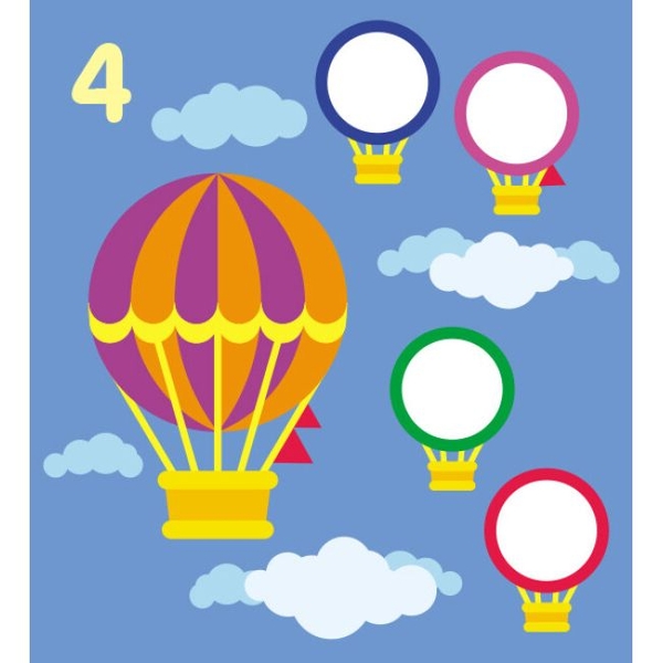 Мозаика с наклеек Ранок Кружочки (С166050У) - Pampik - 4