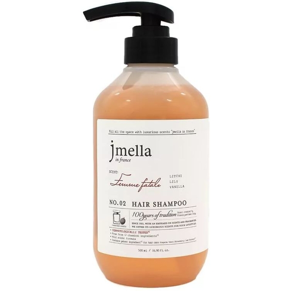 Шампунь парфюмированный Jmella In France Femme Fatale Hair Shampoo, 500 мл - Pampik