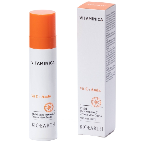 Крем-флюїд Bioearth Vitaminica Vit C + Amla 50 мл - Pampik