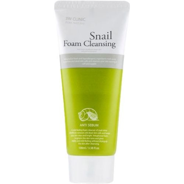 Пінка для вмивання 3W Clinic Snail Foam Cleansing з муцином равлика 100 мл - Pampik