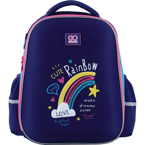 Рюкзак GoPack Education напівкаркасний GO24-165M-1 Cute Rainbow - Pampik