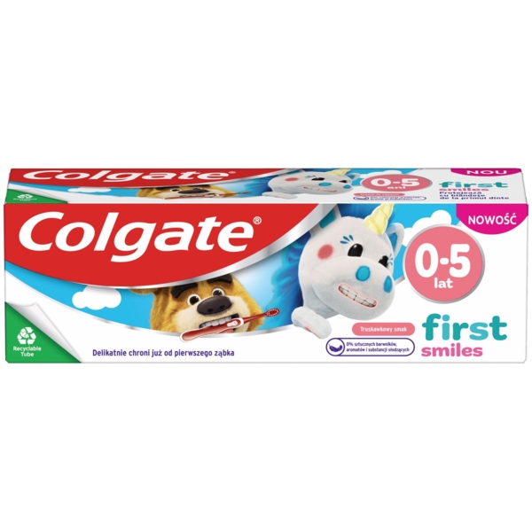 Дитяча зубна паста Colgate First Smiles, для дітей 0-5 років, 50 мл - Pampik