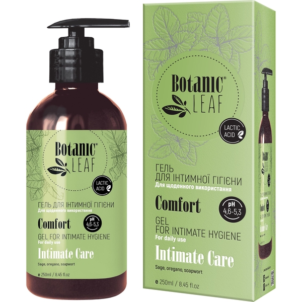 Гель для інтимної гігієни Botanic Leaf Comfort для щоденного використання 250 мл - Pampik