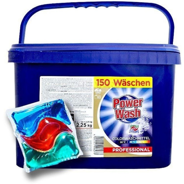 Капсулы для стирки Power Wash Color, 150 шт. - Pampik