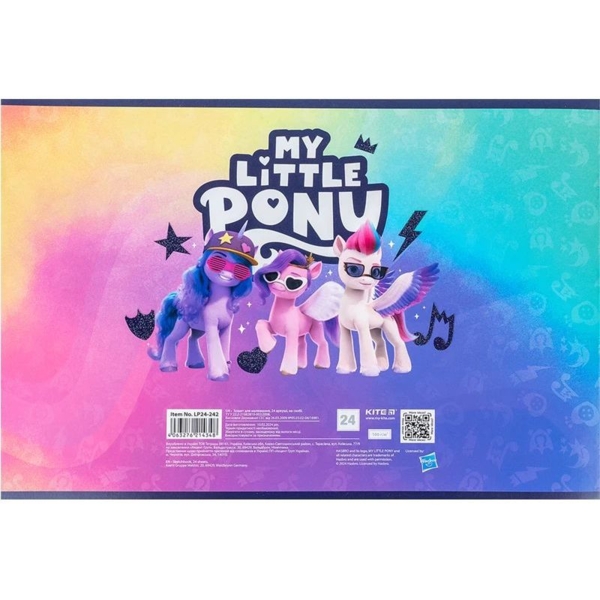 Тетрадь для рисования Kite My Little Pony А4, 24 листа, рисунок 1 (LP24-242) - Pampik - 2