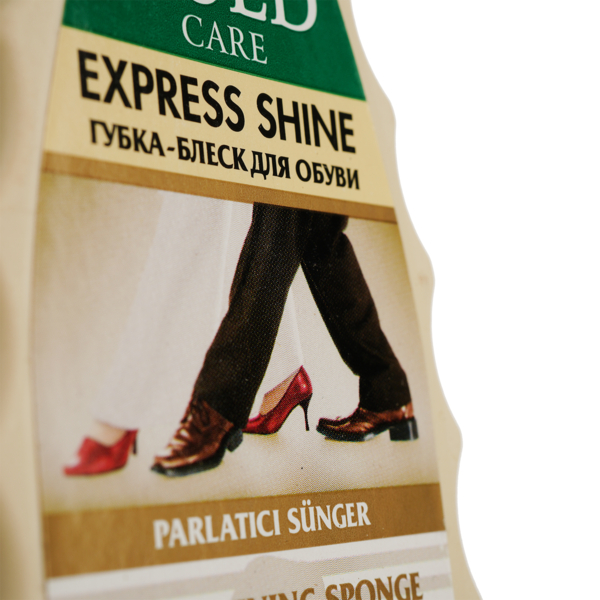 Губка-блеск для обуви Gold Care, треугольная, бесцветная - Pampik - 4