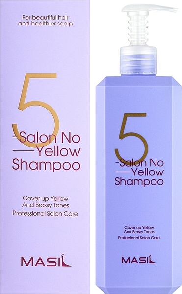 Шампунь Masil 5 Salon No Yellow Shampoo против желтизны волос, 150 мл - Pampik - 2