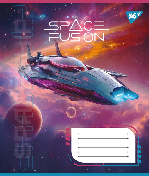 Набір зошитів Yes Space fusion А5, в лінійку, 48 аркушів, 10 шт. (767132) - Pampik - 4