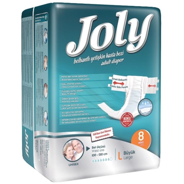 Підгузки для дорослих Joly 3 Large, 8 шт. - Pampik