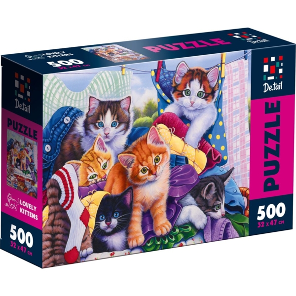 Пазлы De.tail Милые котята, 500 элементов (DT500-13) - Pampik