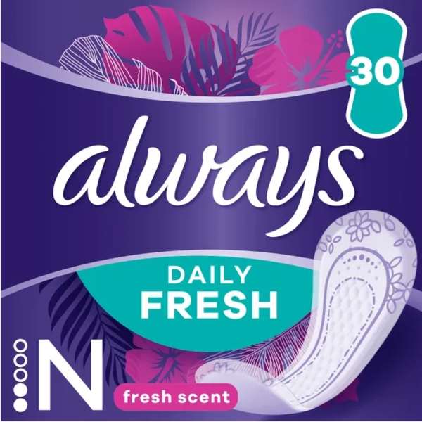 Щоденні прокладки Always Daily Fresh Normal Свіжий аромат, 30 шт. - Pampik
