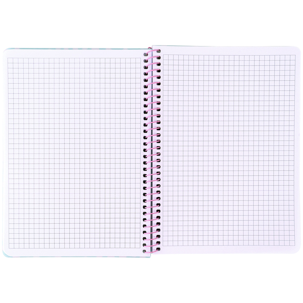 Блокнот на спіралі Axent А5 клітинка, 80 аркушів, блакитний (8462-2-A) - Pampik - 3