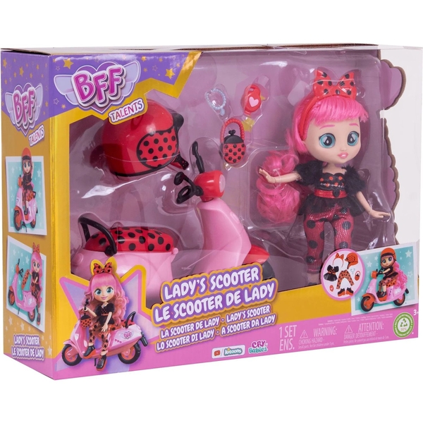 Ляльковий ігровий набір BFF By Cry Babie Talents Lady's Scooter 20 см (911123) - Pampik - 9
