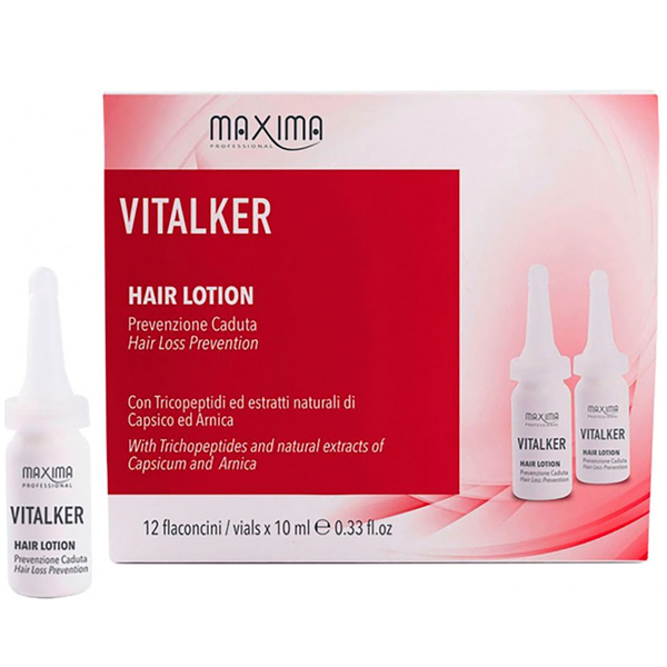 Лосьйон для волосся Maxima Vitalker Hair Lotion Prev Caduta від випадіння 12 шт. x 10 мл - Pampik