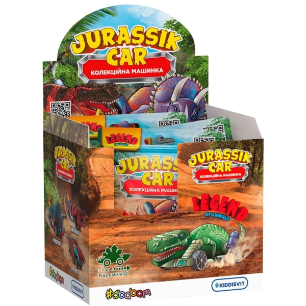 Набір колекційних машинок #sbabam Jurassik Car 8 шт. (13/CN23-CDU) - Pampik