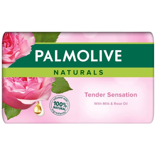 Мило Palmolive Naturals Молочко і Троянда, 150 г - Pampik