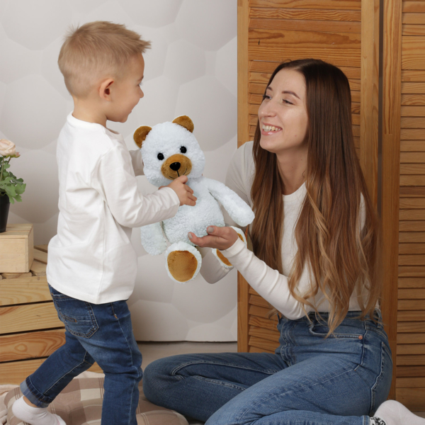 Іграшка м'яка Масік Ведмедик, 32 см, білий (МС 080501-19) - Pampik - 4