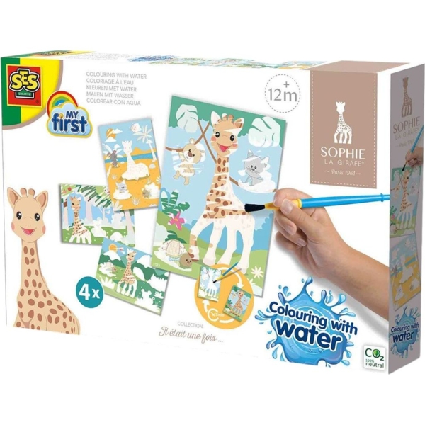 Набор для творчества Ses Creative My first Водные рисунки Жирафа Софі (14490S) - Pampik
