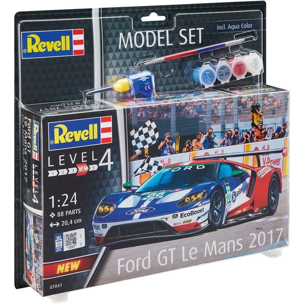 Сборная модель Revell Автомобиль Ford GT - Le Mans, уровень 4, масштаб 1:24, 88 деталей (RVL-67041) - Pampik - 2