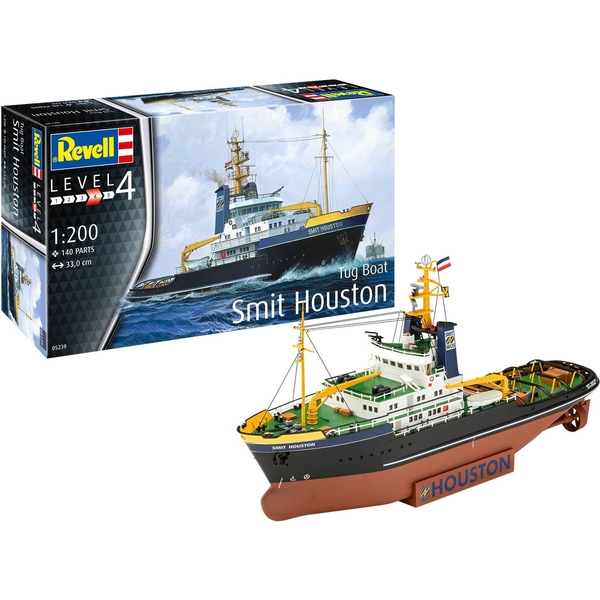 Збірна модель Revell Буксир Smit Houston, рівень 4, масштаб 1:200, 140 деталей (RVL-05239) - Pampik - 2