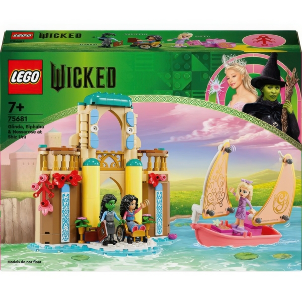 Конструктор LEGO Wicked Ґлінда, Ельфаба й Несароза в Університеті Шиз, 304 деталі (75681) - Pampik