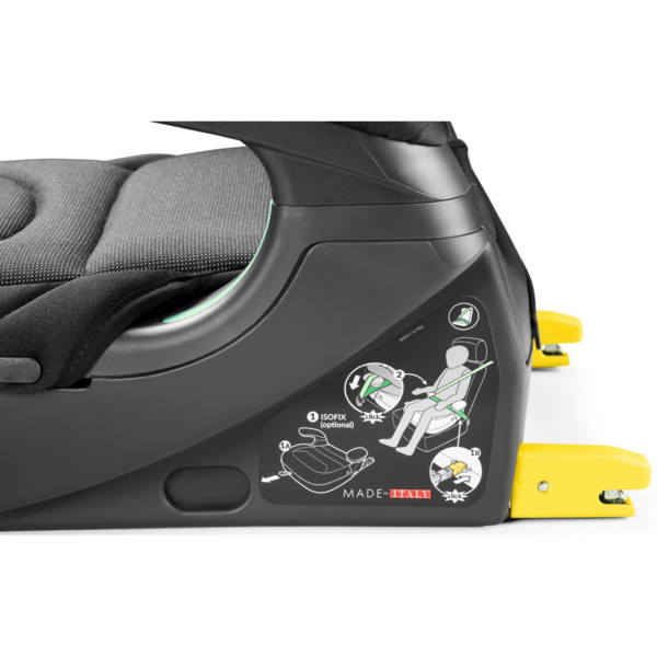 Автокрісло бустер Peg-Perego Viaggio Shuttle Crystal Black чорне з сірим (IMVS040000DP53DX13) - Pampik - 4