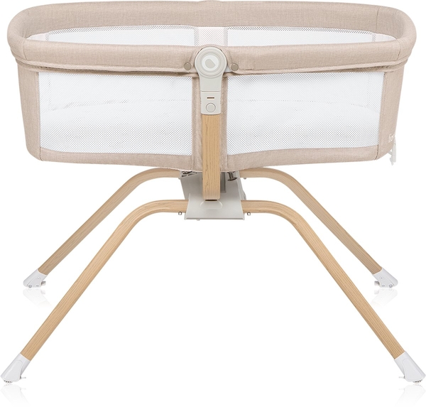 Ліжечко дитяче приставне Lionelo Malin Evo Beige Natural - Pampik - 8