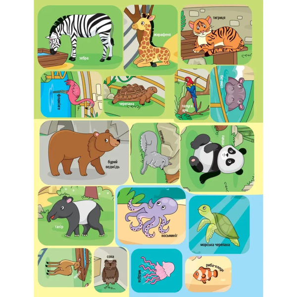 Наліпки для допитливих. Тваринки у зоопарку - Ольга Шевченко (1475276) - Pampik - 7