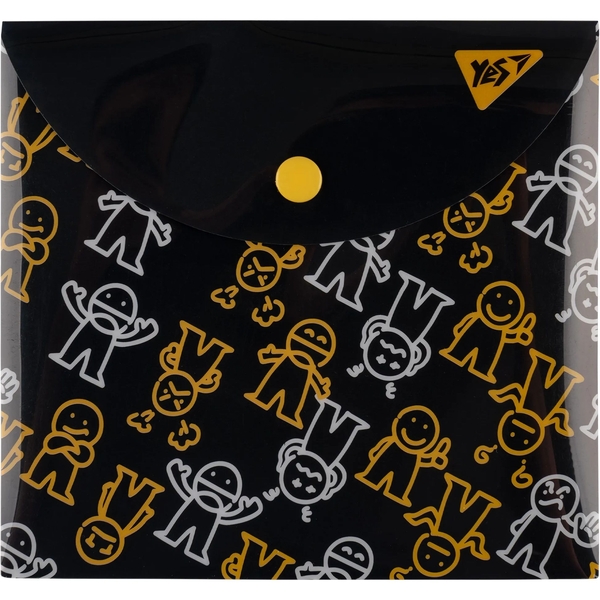 Папка-конверт Yes Не усложняй! B6, на кнопке (492275) - Pampik