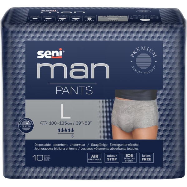 Труси поглинальні для дорослих Seni Man Pants Large, 10 шт. - Pampik