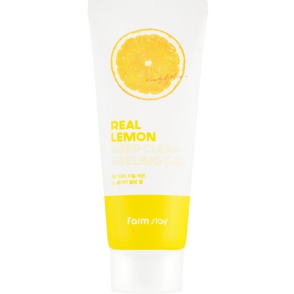 Очищающий пилинг-гель для лица FarmStay Real Lemon Deep Clear Peeling Gel с экстрактом лимона 100 мл - Pampik - 2
