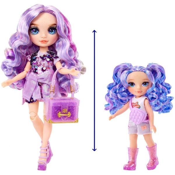 Лялька Rainbow High Littles Amethyst Willow з аксесуарами, 15 см (531234) - Pampik - 3