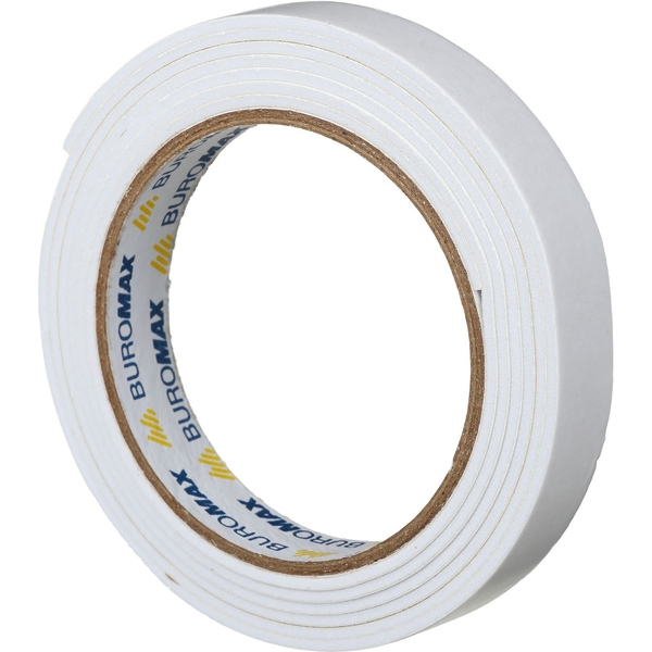 Клейкая лента Buromax двухсторонняя на вспененной основе 18 мм х 2 м (BM.7516) - Pampik