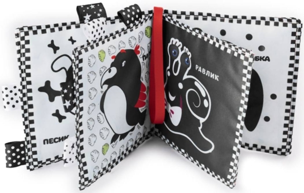 Контрастная книга для детей Книжковий хмарочос Олененок - Pampik - 2