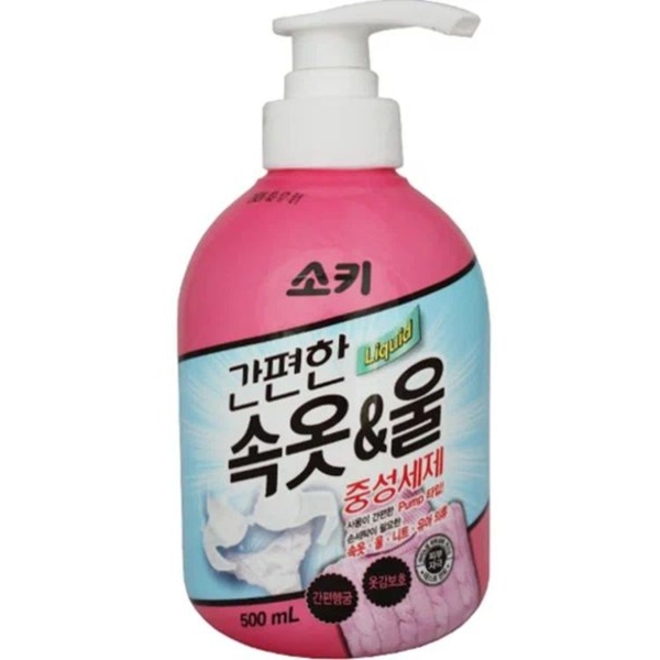 Жидкое средство для стирки нижнего белья и изделий из шерсти Soki, 500 мл - Pampik